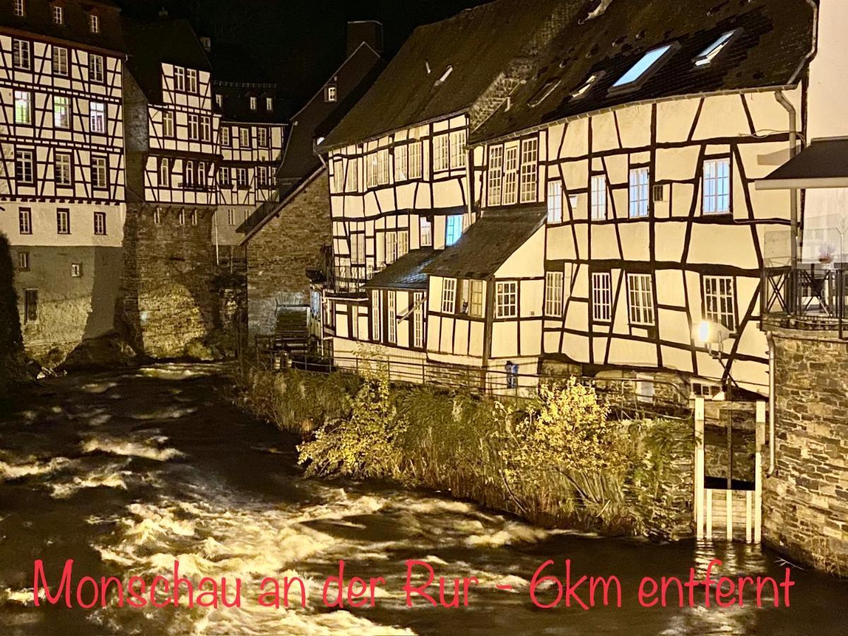 Hof Vierzehnender Im Hohen Venn - 70Qm Fachwerk-Studio - Grosses Wohn-Schlafzimmer Mit Dachterrasse Und Kaminofen - Separate Kueche - Perfekt Fuer Paare - Monschau - Eifel - Hunde Willkommen - Islandpferde Dış mekan fotoğraf