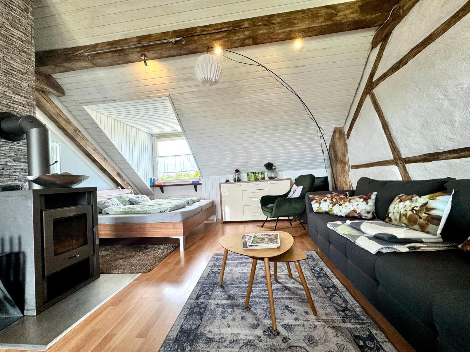Hof Vierzehnender Im Hohen Venn - 70Qm Fachwerk-Studio - Grosses Wohn-Schlafzimmer Mit Dachterrasse Und Kaminofen - Separate Kueche - Perfekt Fuer Paare - Monschau - Eifel - Hunde Willkommen - Islandpferde Dış mekan fotoğraf