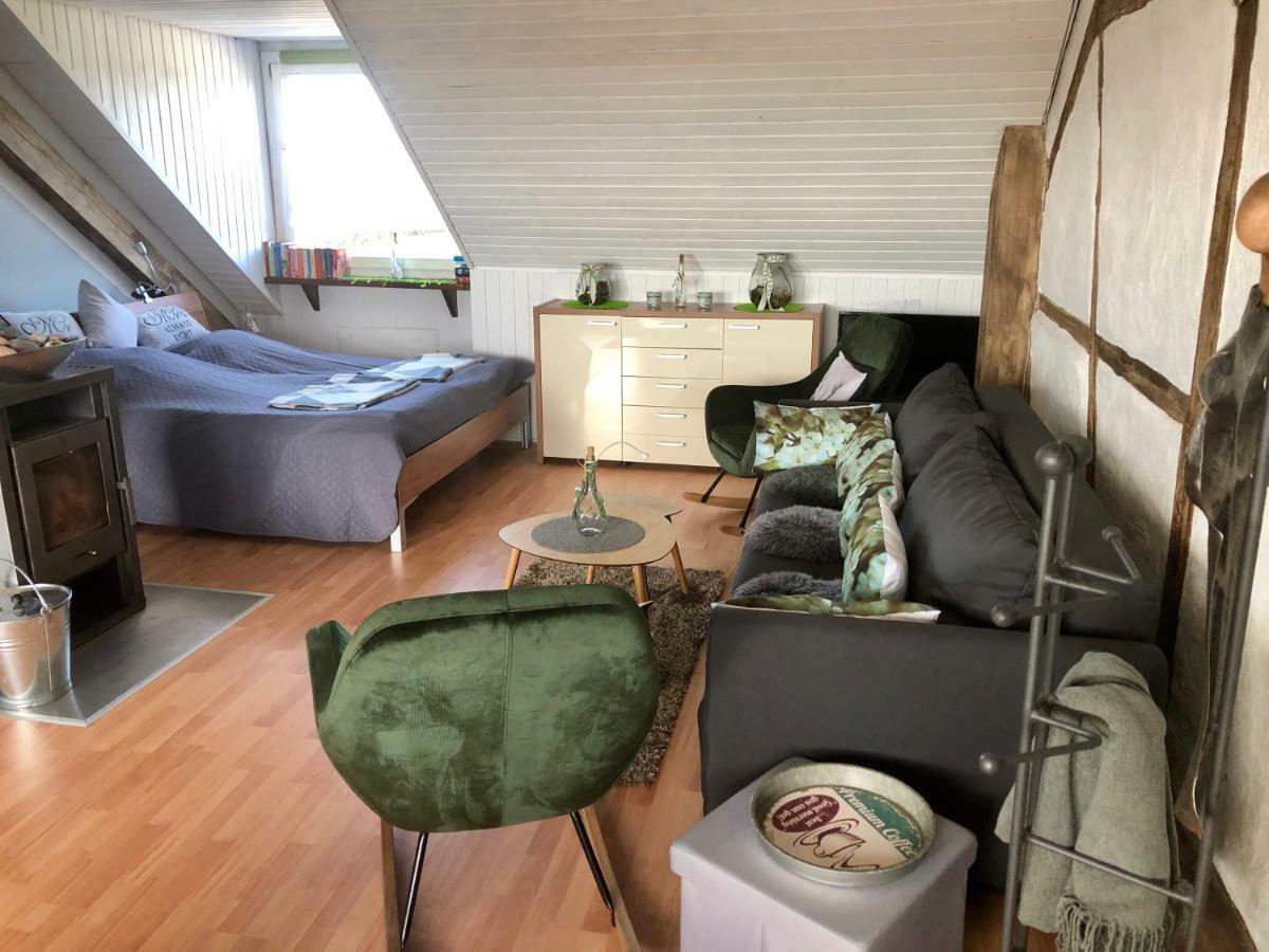 Studio - Grosses Wohn-Schlafzimmer - Dachterrasse - Kamin - Kuche - Hohes Venn - Monschau - Eifel - Hunde Willkommen Beim Hof Vierzehnender Dış mekan fotoğraf